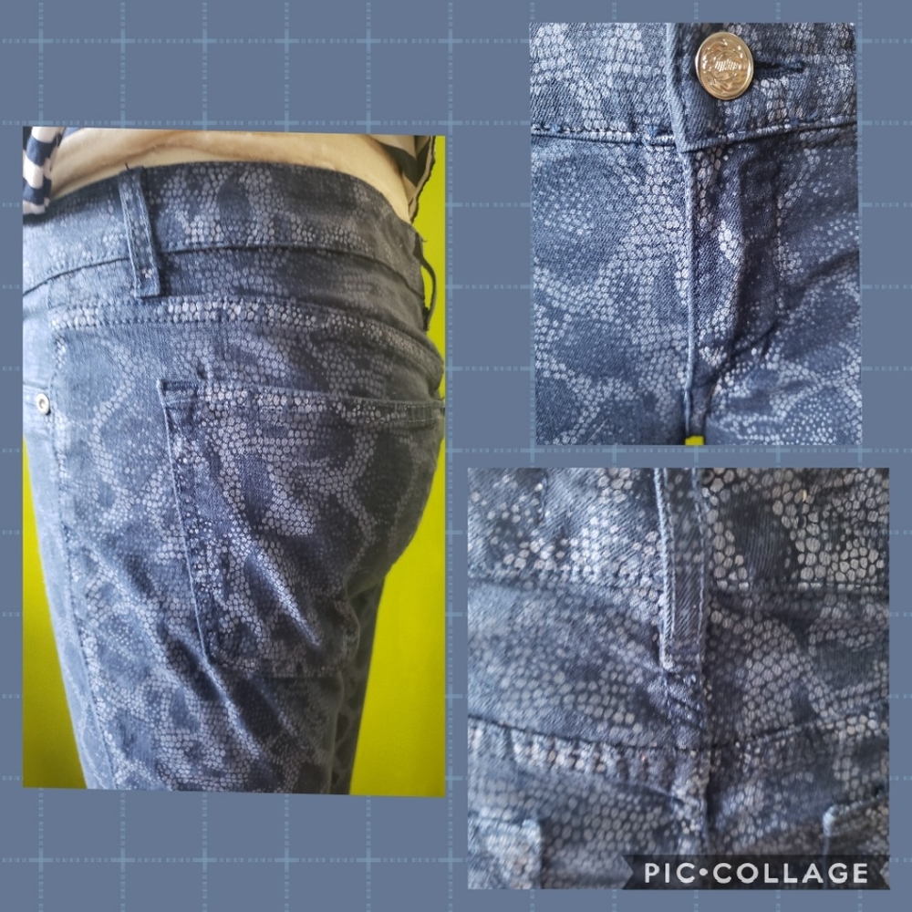 Rich & Skinny Marilyn Python Print Skinny Jeans - Picture 3 of 6